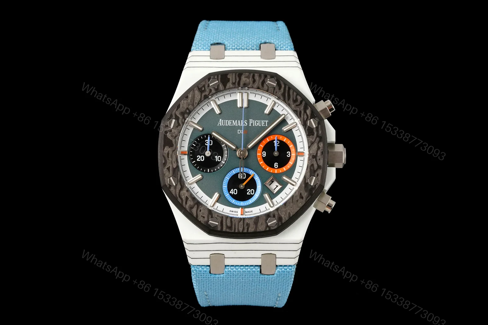 Audemars Piguet Royal Oak Ref.26240 Light Blue Strap 42MM Replica Chronograph AP-RO-26240-LBLU-42 — view 1
