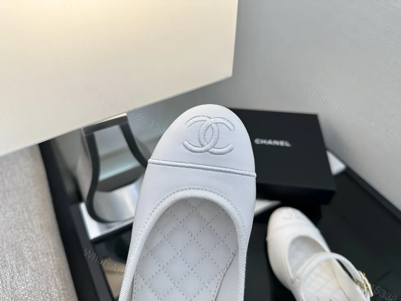 View 6 of White Leather Mary Jane Pumps - Elegant, All-Day Comfort
