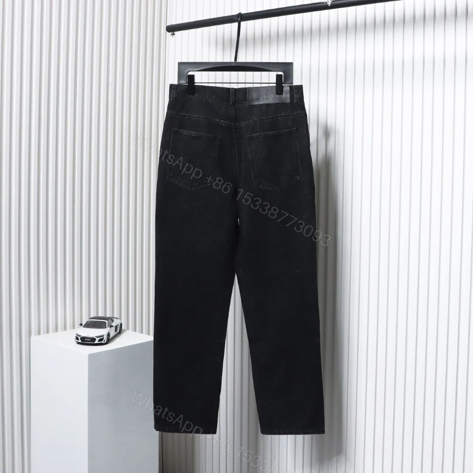 View 3 of Loewe Printed Black Jeans