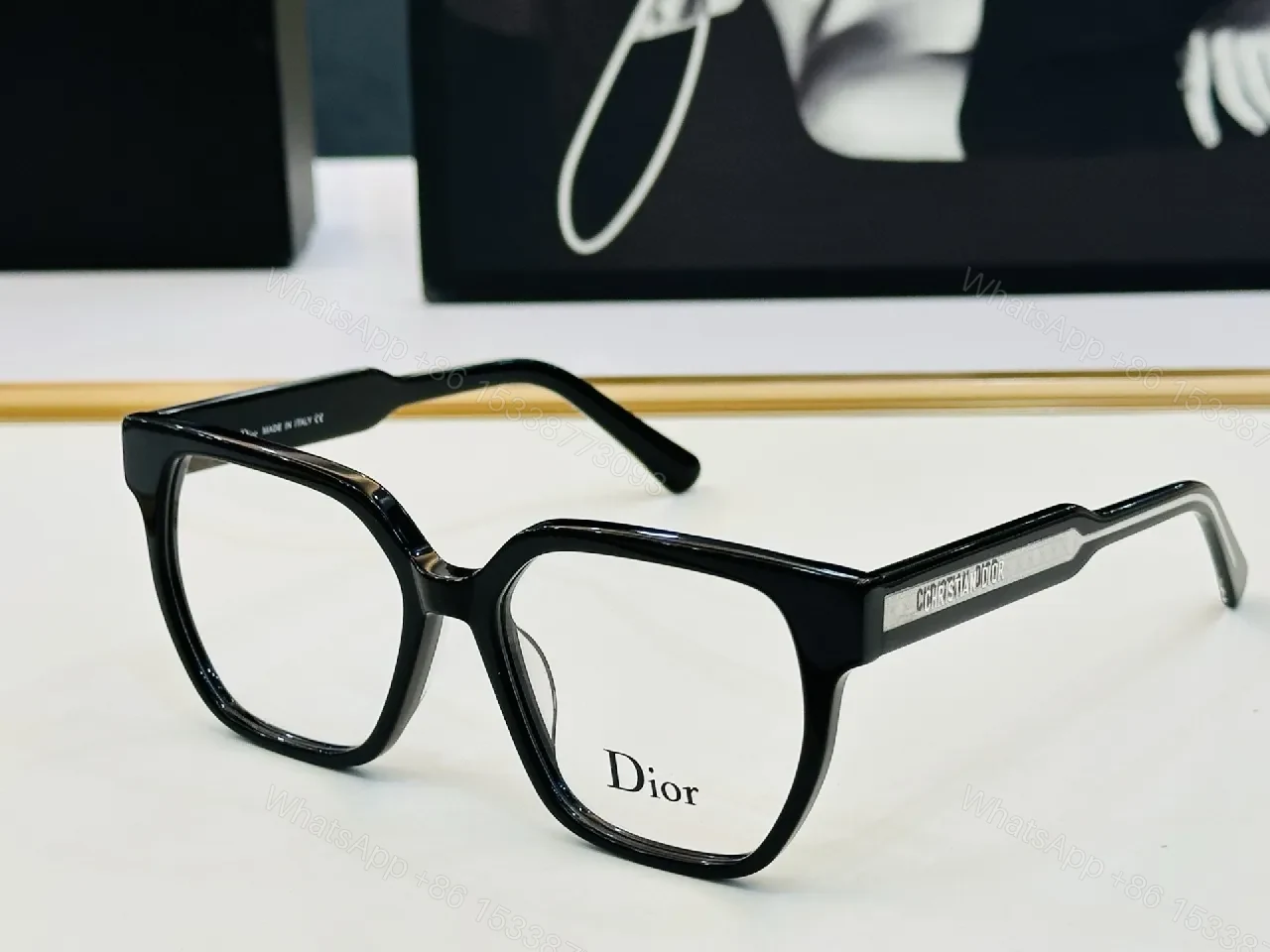 View 4 of Polished Pink Acetate Frames – Modern, Luxe, Eye-Reading Lightness