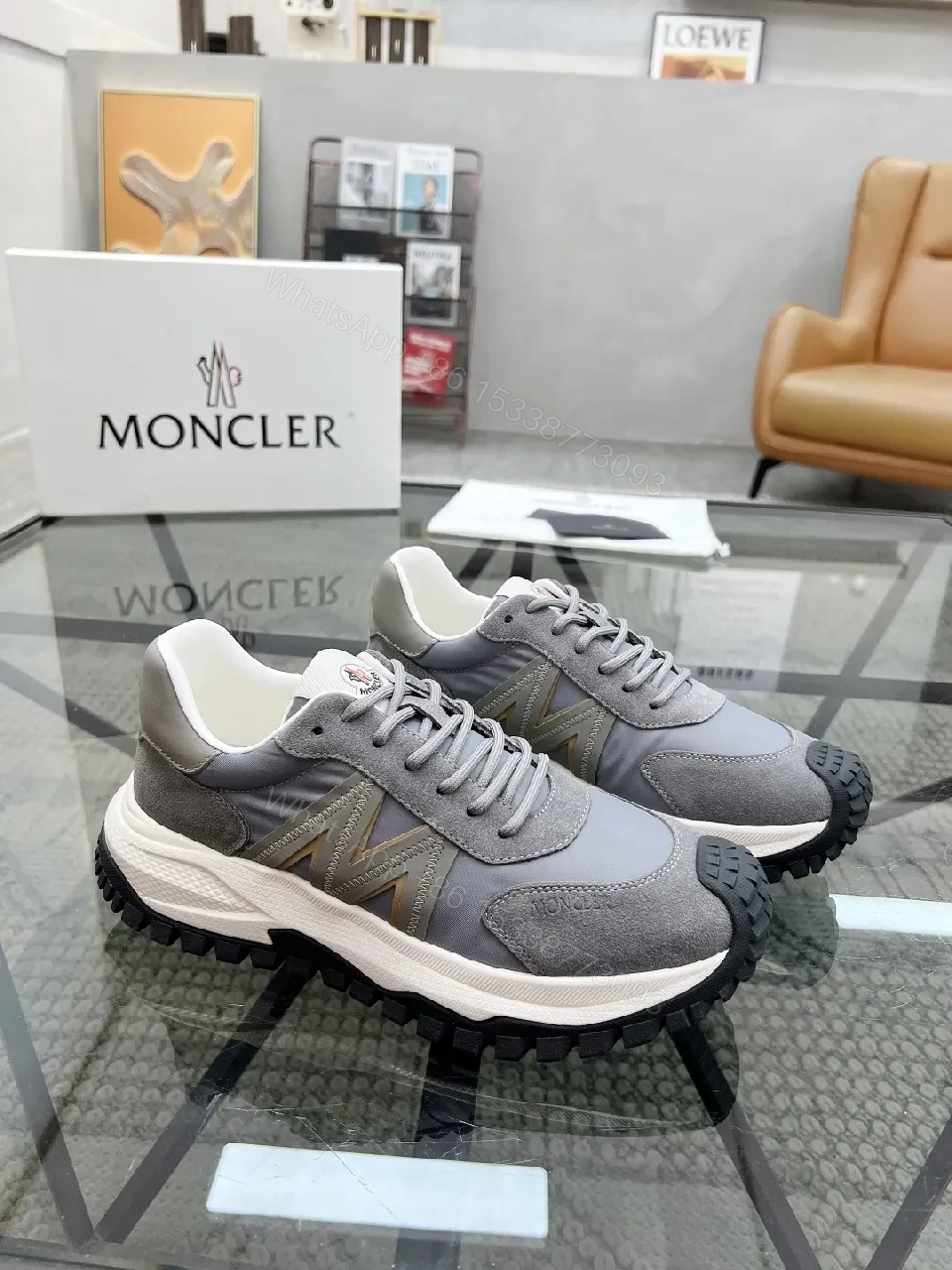 View 3 of Grey Mtlx Textured Trail Runner: Sleek All-Day Comfort
