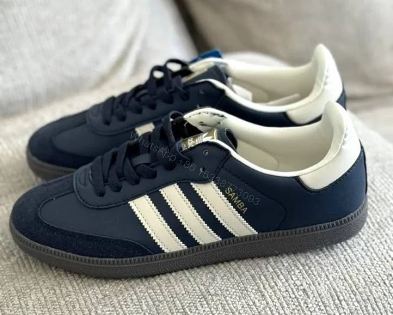 View 3 of First Copy Adidas Handball Spezial Navy White Casual Shoes For Men