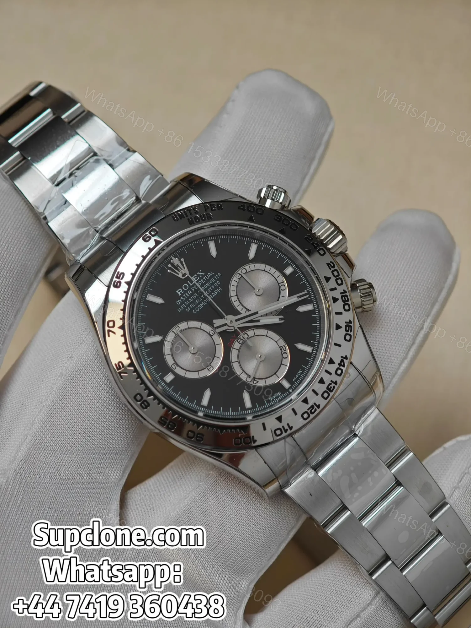 Rolex Daytona Super Clone M126509-0001 Black Dial 4131 Movement — view 1