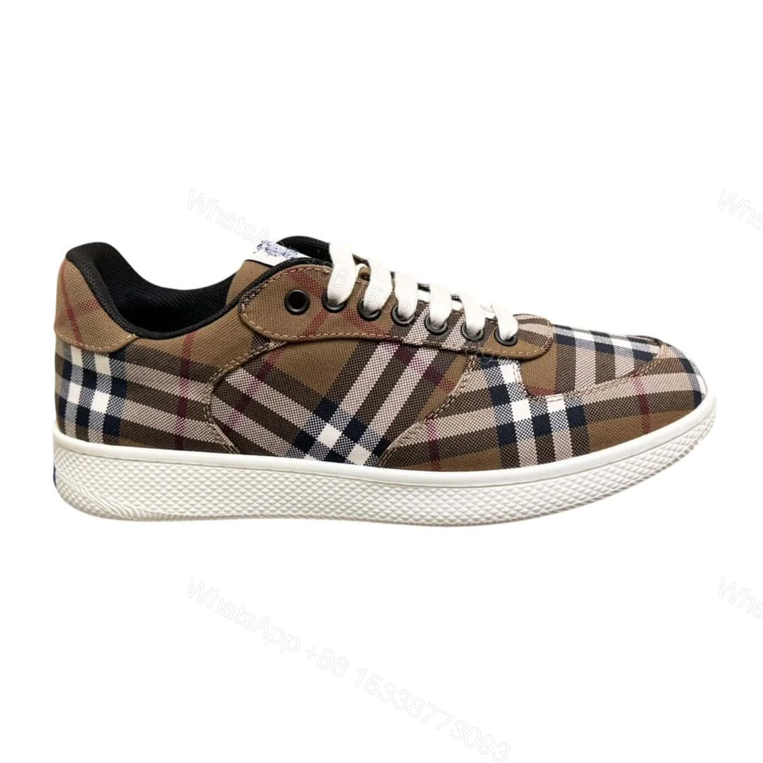 BURBERRY TERRACE CHECK SNEAKERS – BBR106 — view 1