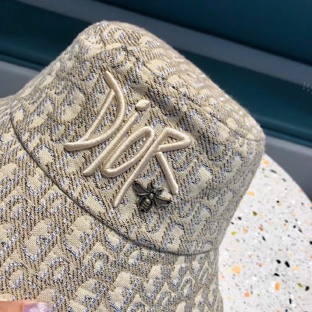 View 8 of Textured Monogram Bucket Hat: Jacquard Detail, Unisex Style