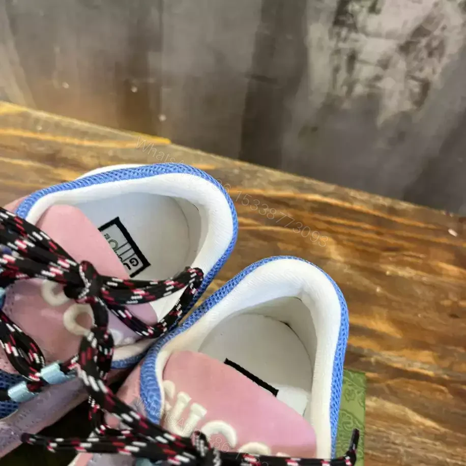 View 6 of GUCCI RUN SNEAKERS IN PINK AND BLUE – GC162