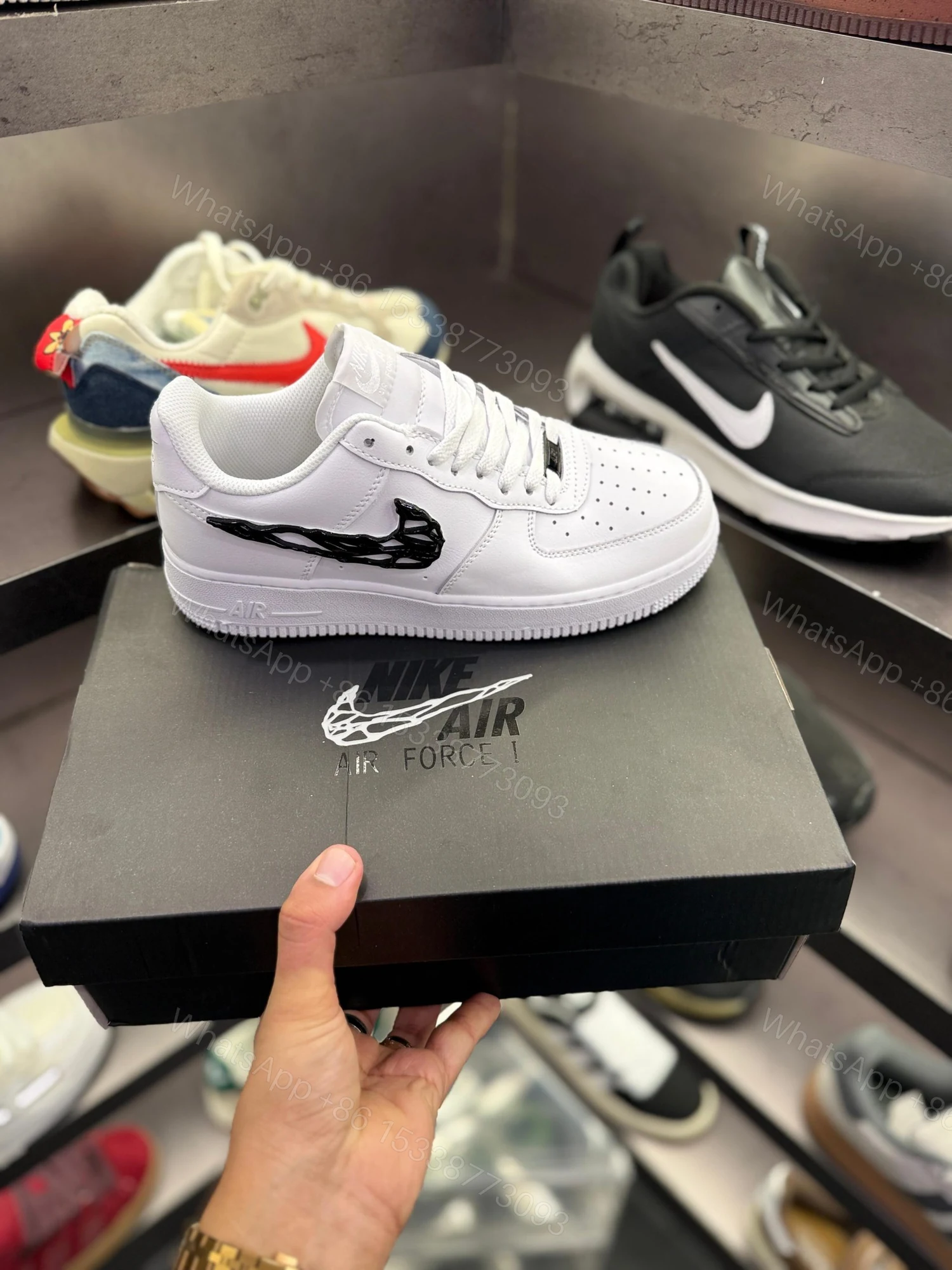 View 9 of FIRST COPY NIKE AIRFORCE ONE MOLTEN METAL VENOM