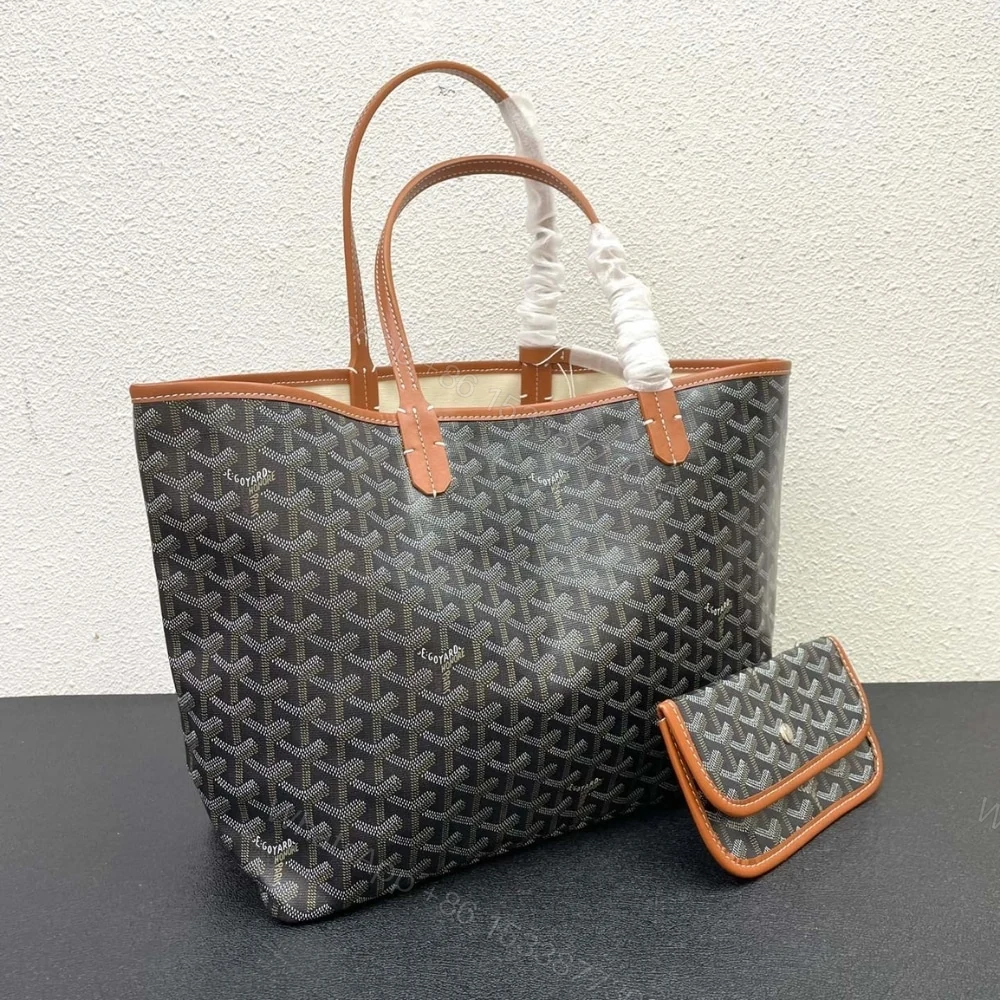 View 3 of GOYARD SAINT LOUIS GM BAG BLACK AND TAN 47CM STLOUIGMLTY01CL03P