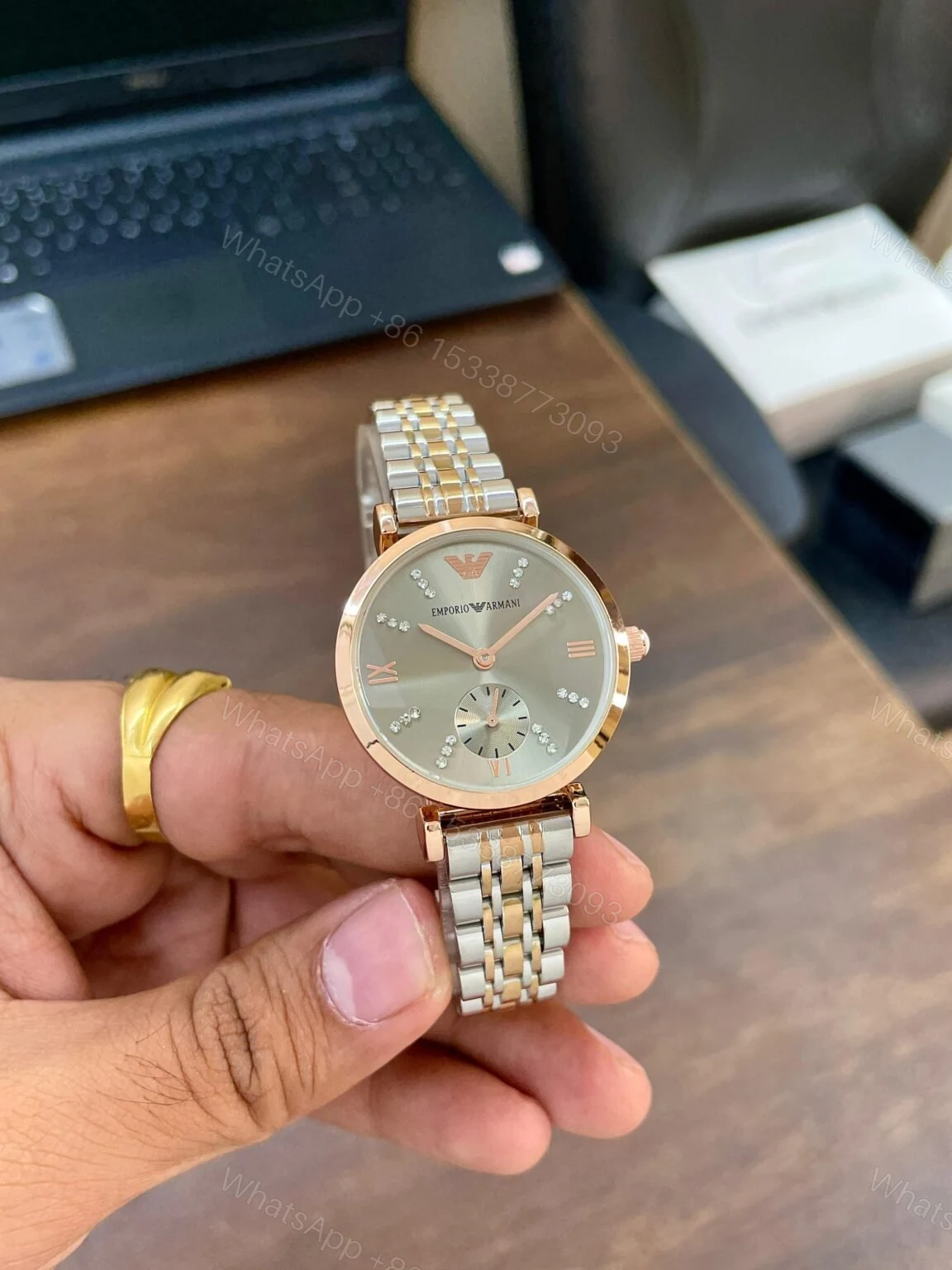 View 2 of Emporio Armani Elegance Slim White Dial 32mm Quartz