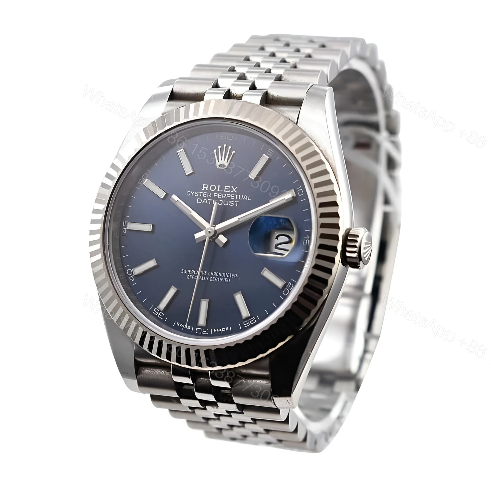 View 2 of Rolex Datejust 126334-0002 Blue Dial Replica