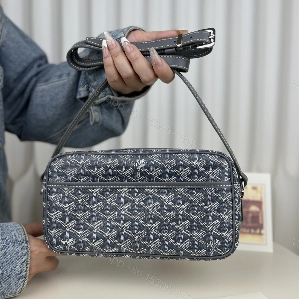 View 3 of 高仿Goyard*CAPVEP2相機郵差包灰色小號免檢版