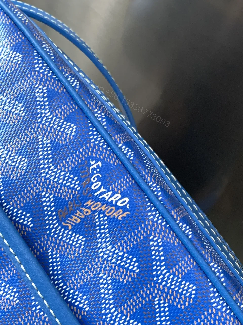 View 8 of Blue Crossbody: Patterned Luxury, Everyday Convenience