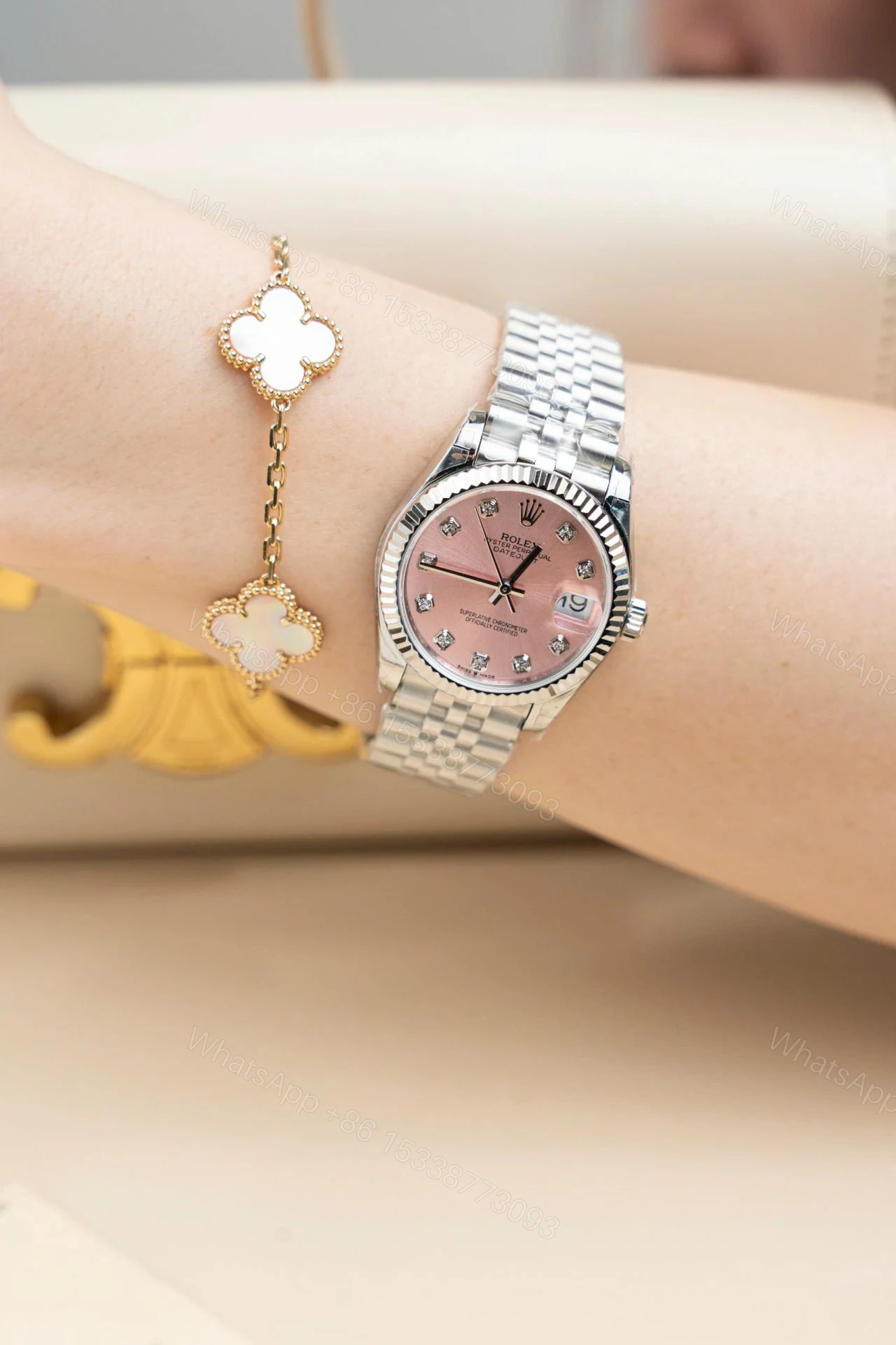 View 4 of Rolex Datejust Pink Diamond Dial 278274-0032 31 mm