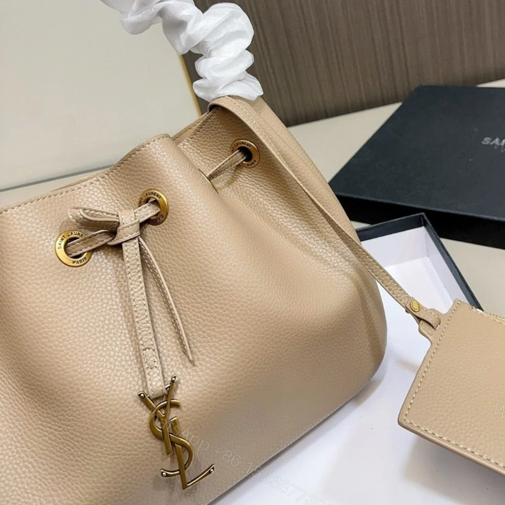 View 3 of Saint Laurent Paris VII Hobo Bag Beige 30Cm