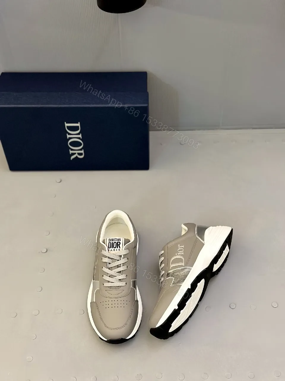View 9 of Chic Leather High-Top Sneaker with Luxe Comfort Technology