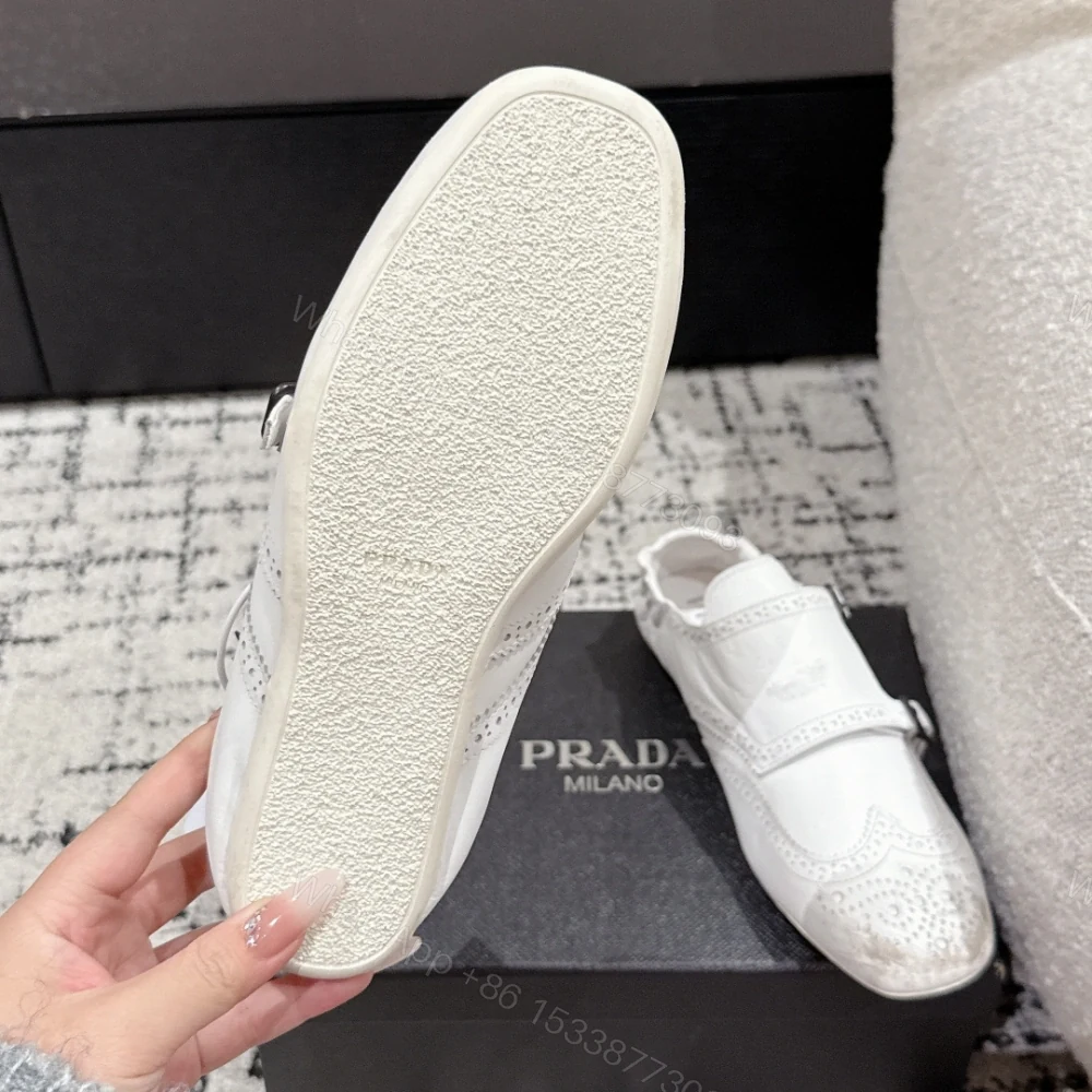 View 9 of 高仿Prada*2EG469C小牛皮懶人鞋白色免檢版