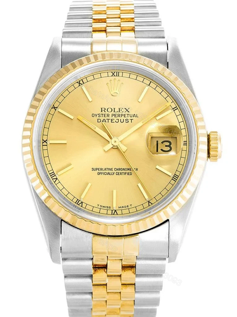 Replica Rolex Datejust Gold Dial 16233 36 mm — view 1