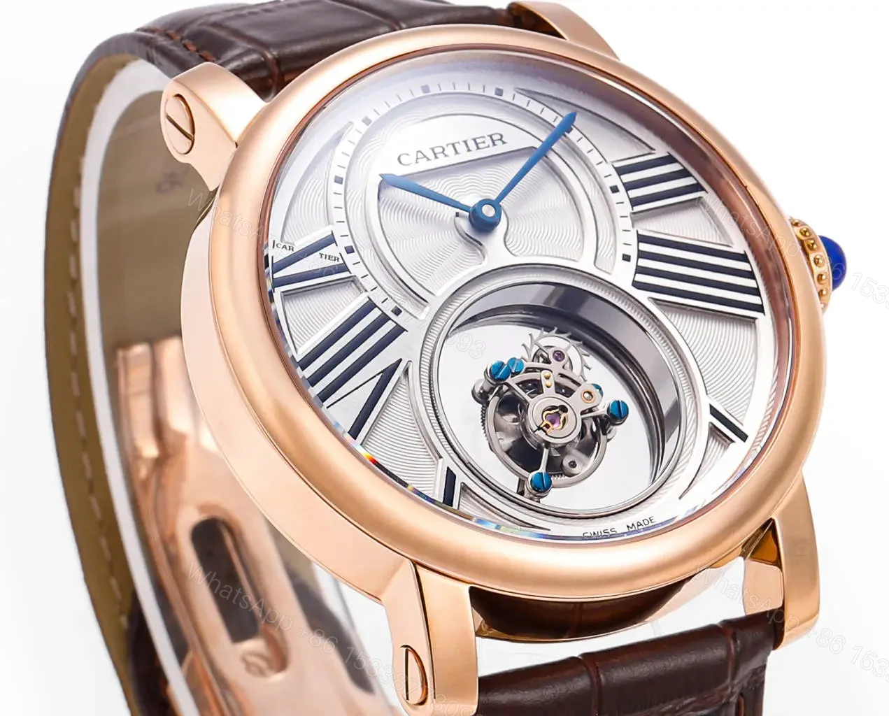 View 4 of Cartier Rotonde Double Tourbillon Rose Gold 45mm CARTIER-ROTONDE-DT-RG45