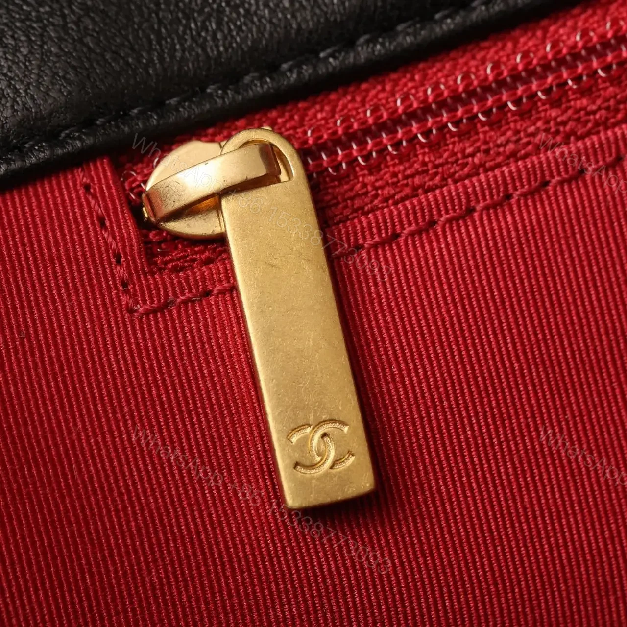 View 14 of 高仿Chanel*19Bag系列小羊皮口蓋包黑色免檢版