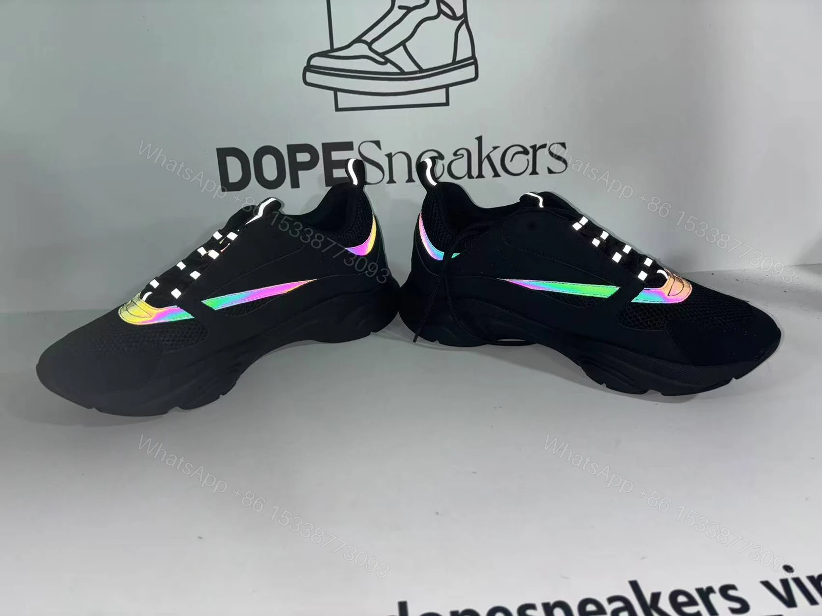 View 7 of Dior B22 Sneakers Black