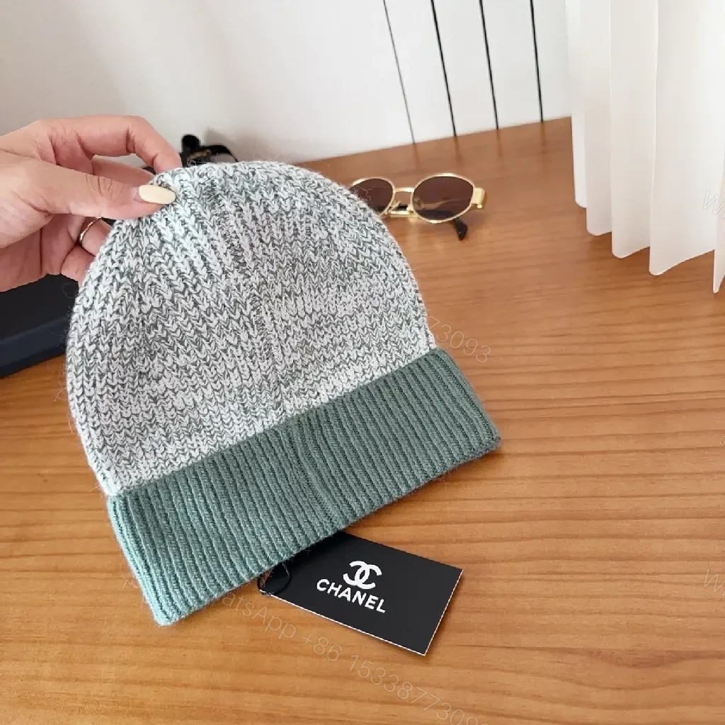 View 4 of Marled Knit Beanie: Luxe Texture, Subtle Chanel-Inspired Accent