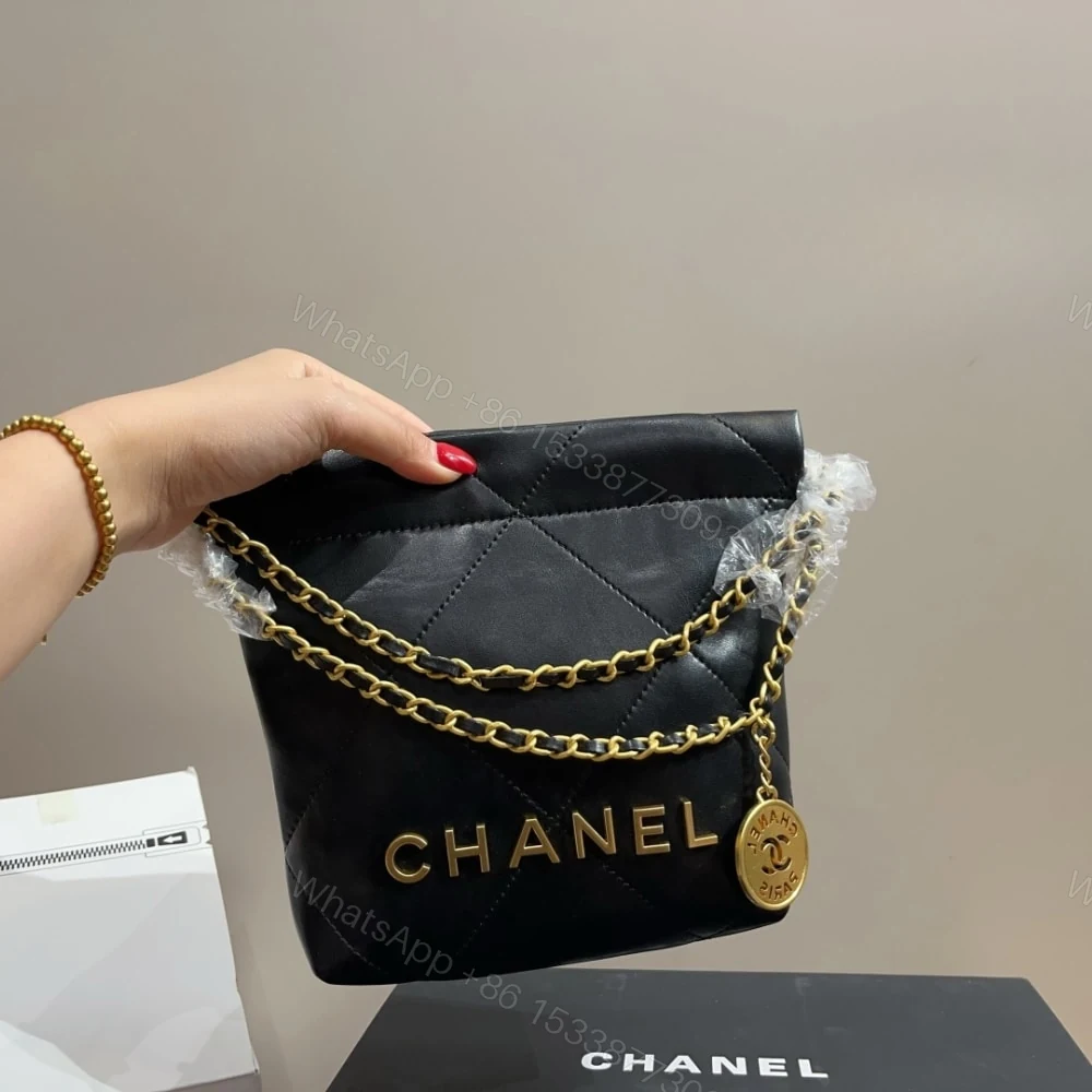 View 3 of Chanel 22 Mini Handbag Black 23Cm