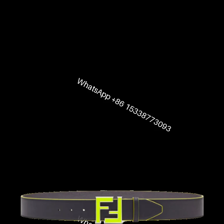 FENDI LEATHER BETL NEON GREEN 40MM — view 1
