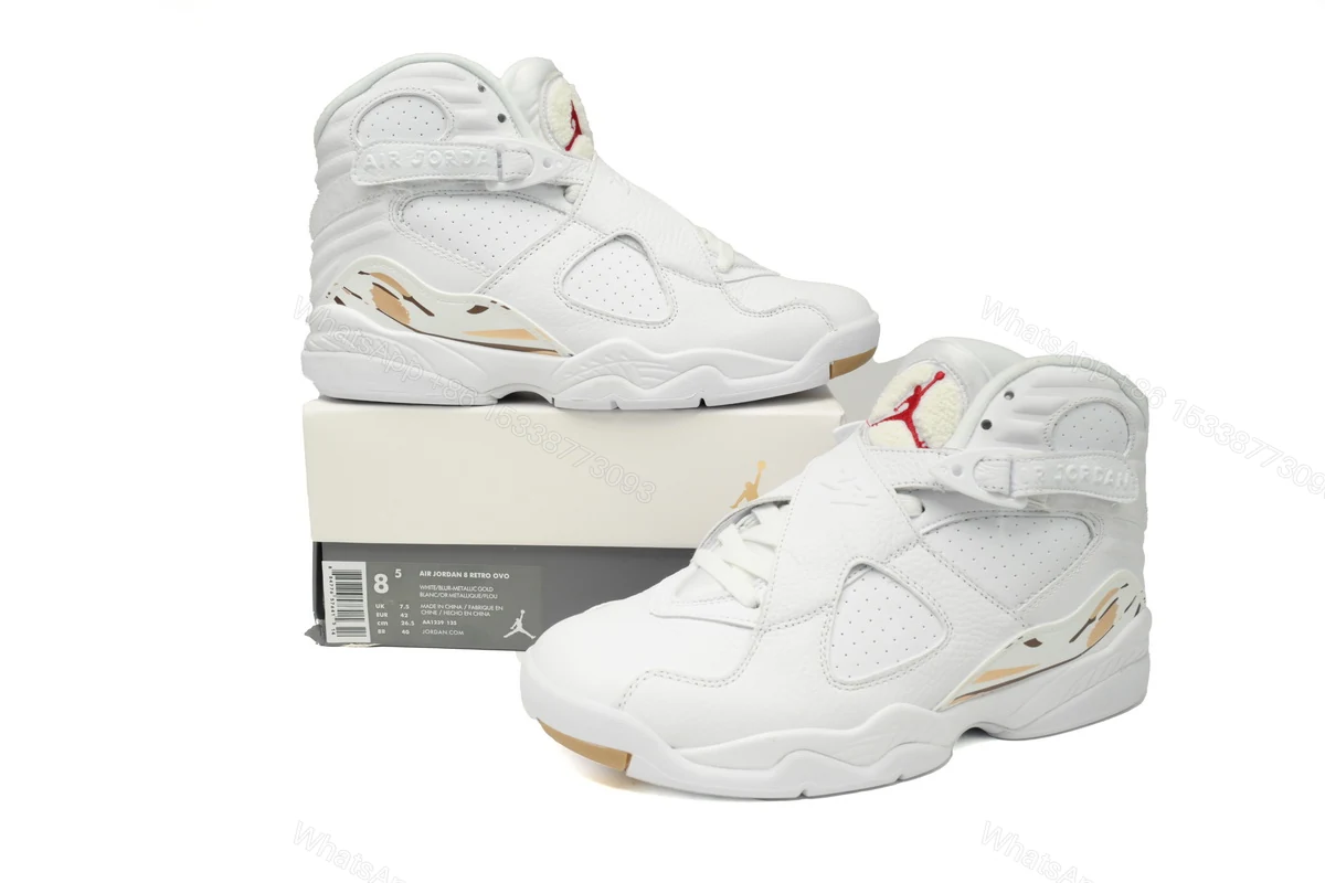 View 2 of Air Jordan x OVO Nike AJ VIII 8 Retro 'OVO' AA1239-135
