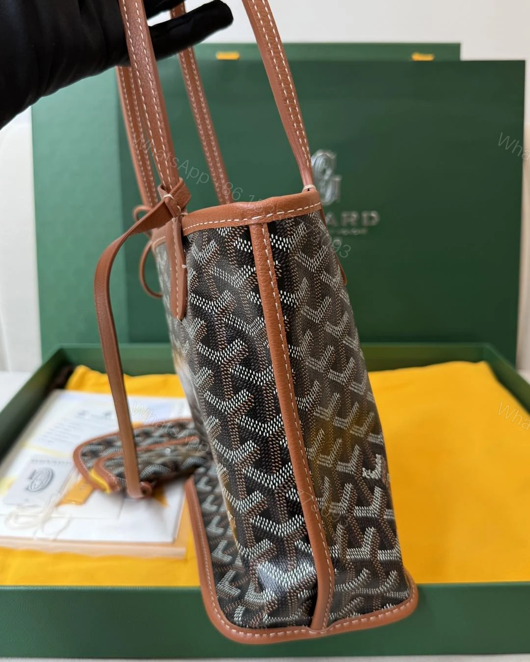 View 8 of Goyard Mini Anjou Brown