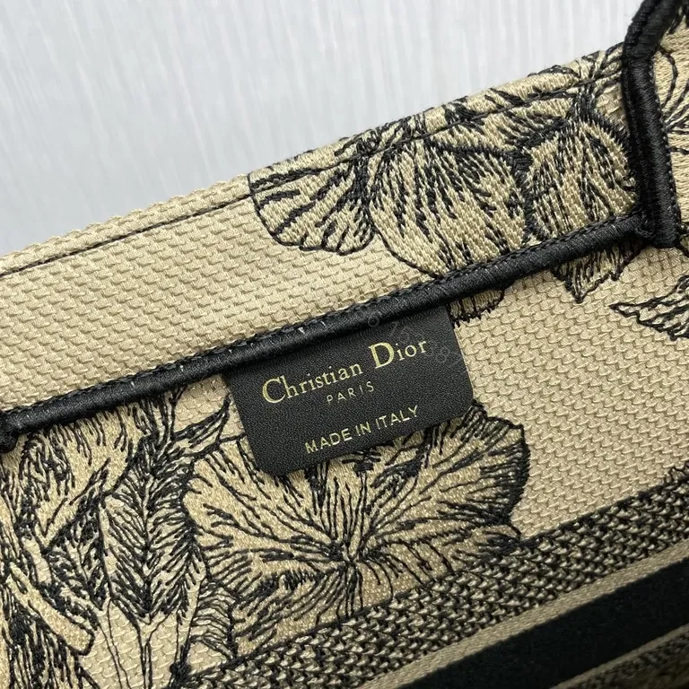 View 2 of Botanical Dior-Style Tote: Statement Pattern, Everyday Versatility
