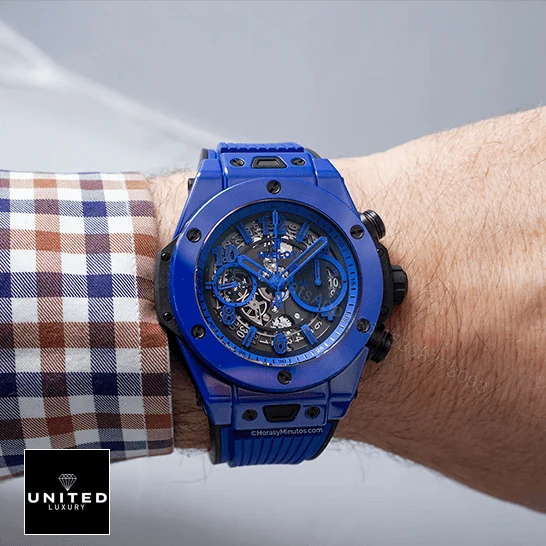 View 5 of Hublot Blue Watch Replica