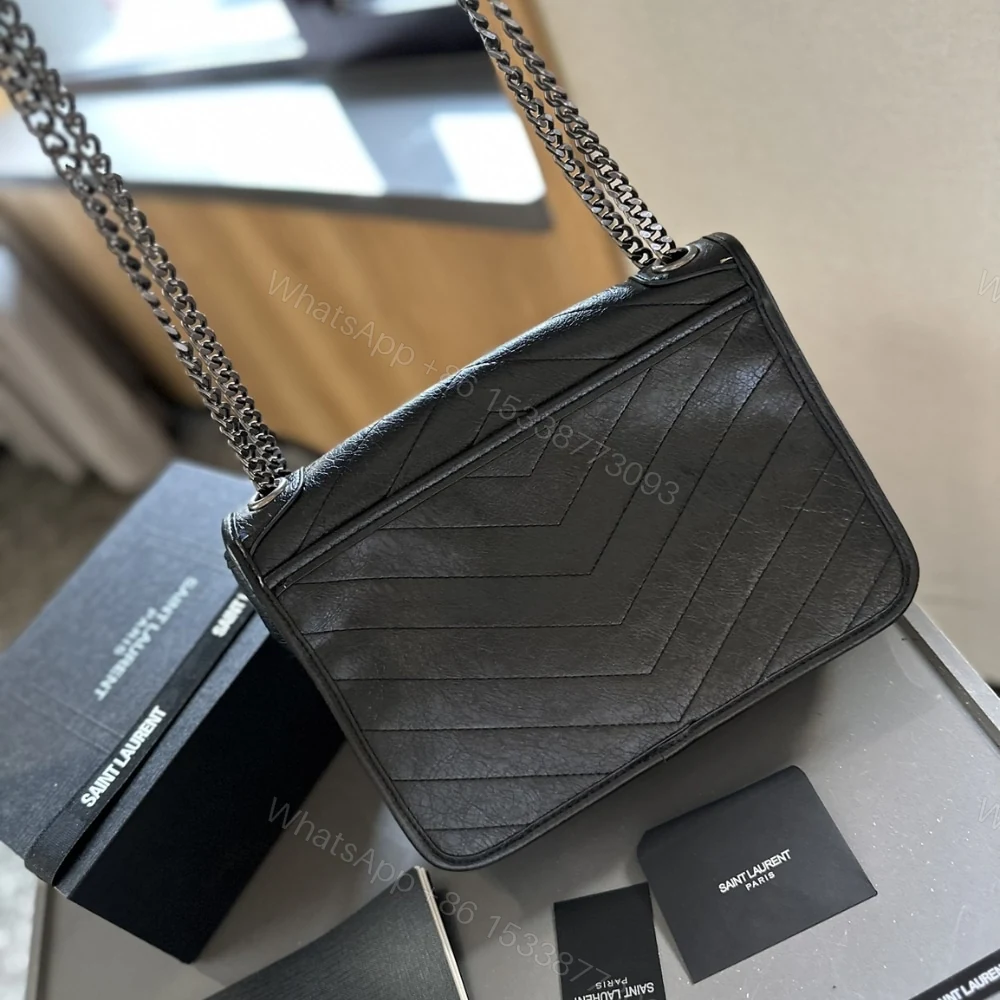 View 4 of Saint Laurent Niki Medium In Vintage Black 28Cm