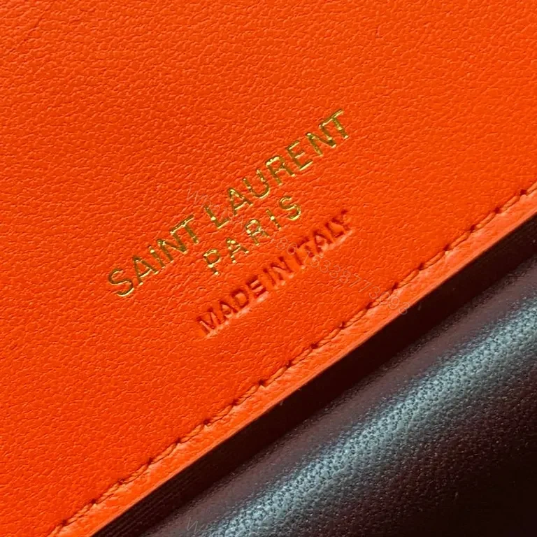 View 7 of Coral YSL Quilted Flap Bag: Luxe Everyday Statement
