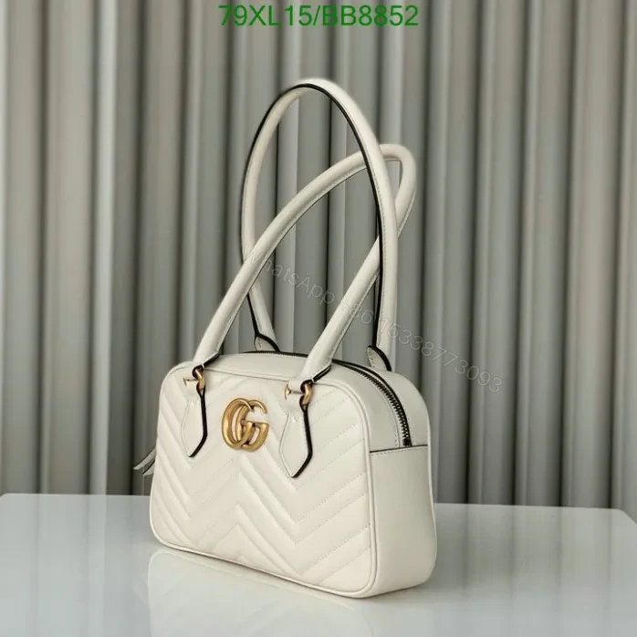 View 9 of Gucci Knock off Marmont Mini Black Leather Bag