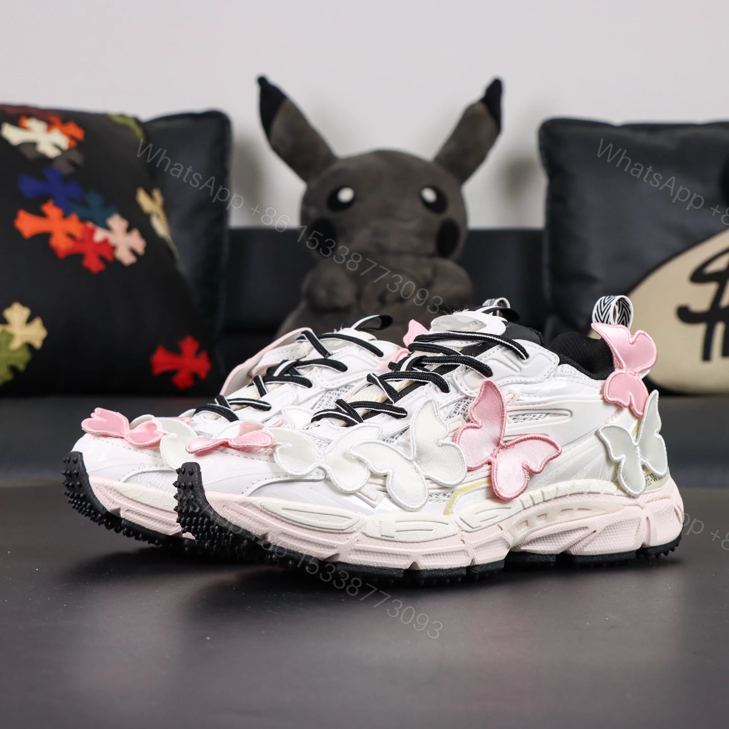 View 9 of Off White Be Right Back Pink Butterfly