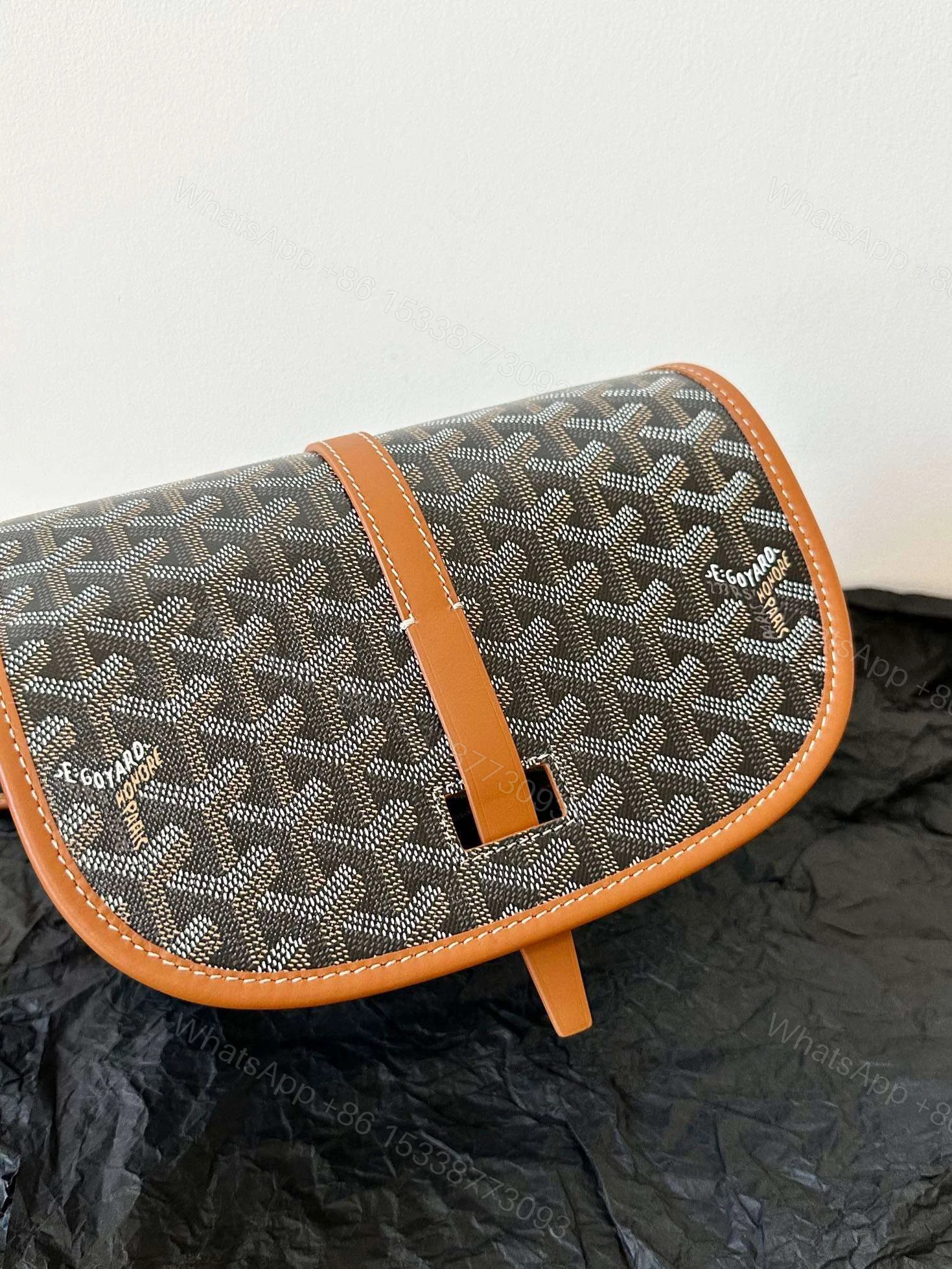 View 5 of Goyard Super Premium Women’s Handbag Orange Leather Pattern 22x16x7cm
