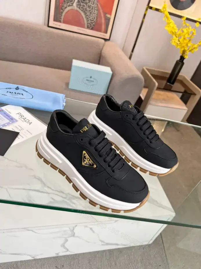 View 2 of PRAX 01 DELAVÉ SUEDE AND RE-NYLON SNEAKERS – PRD047