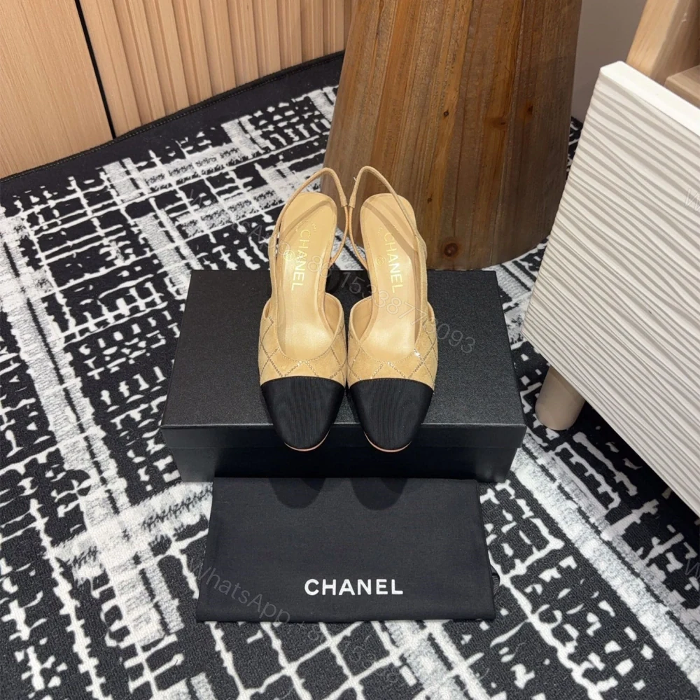 高仿Chanel*25C系列G31320小羊皮休閒單鞋黃色6.5CM免檢版 — view 1