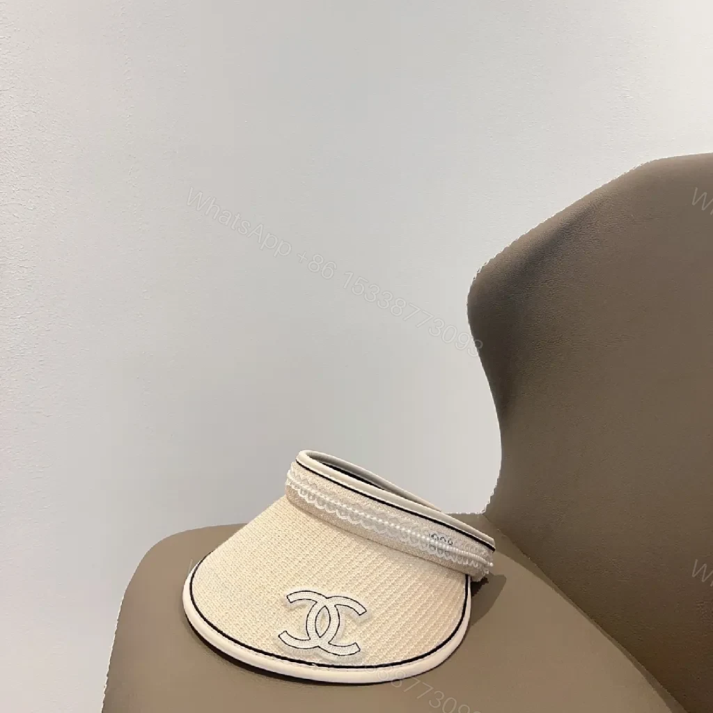 View 2 of Pearl Trim Visor — Modern Couture Comfort Sun Shield