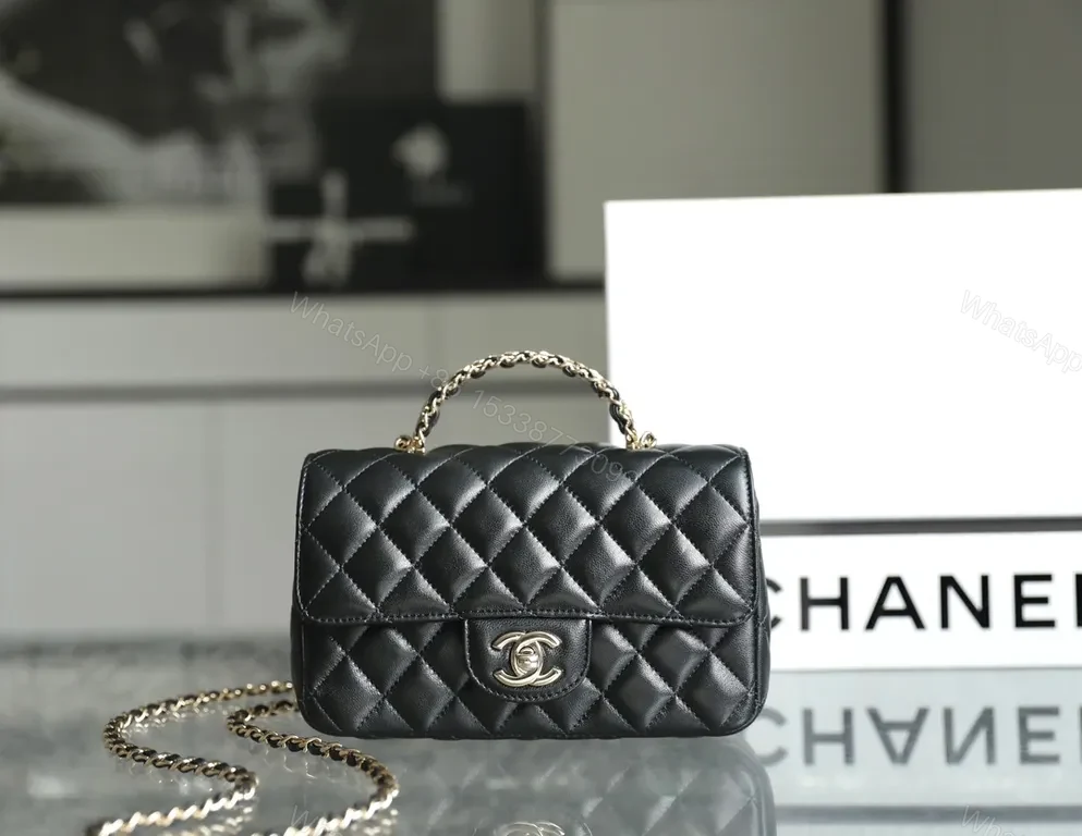 View 3 of Chanel-Inspired Quilted Mini Bag - Luxe Everyday Shine