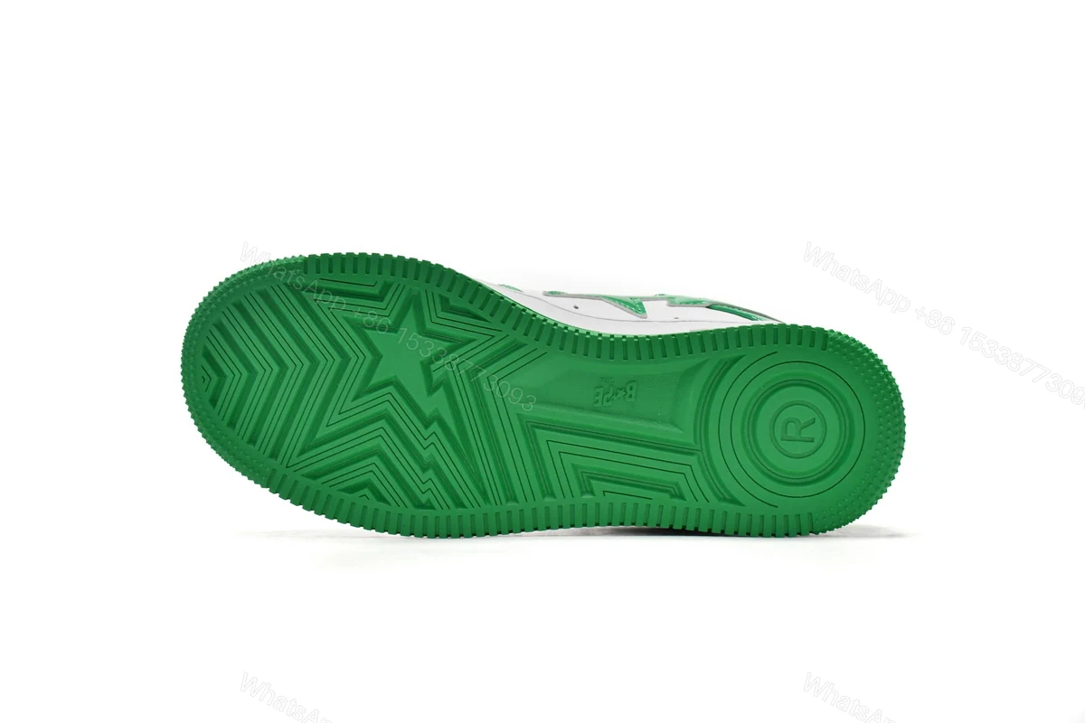 View 9 of Cheap Fake BapeSta White Green 1H70-191-001