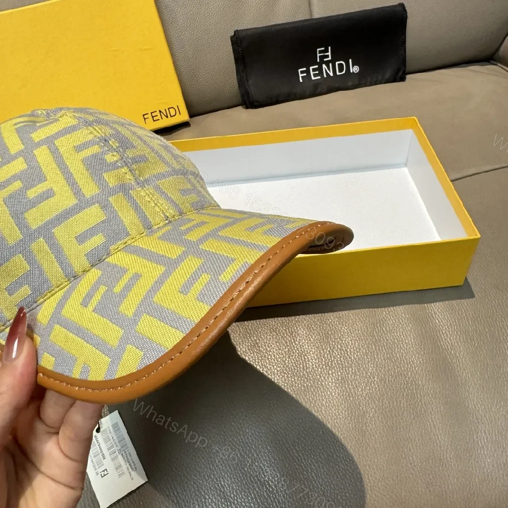 View 7 of Sunlit Fendi-Style Monogram Cap – All-Day Comfort