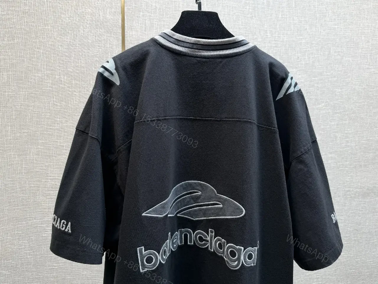 View 8 of Bold Logo Knit: Oversized Streetwear with Hardware Details