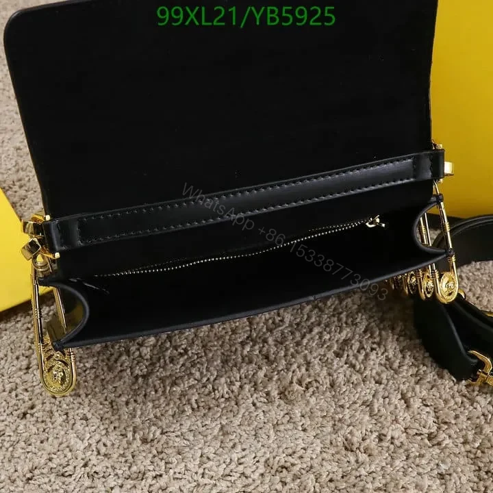 View 15 of Fendi Baguette Brooch White Leather Bag YB5925