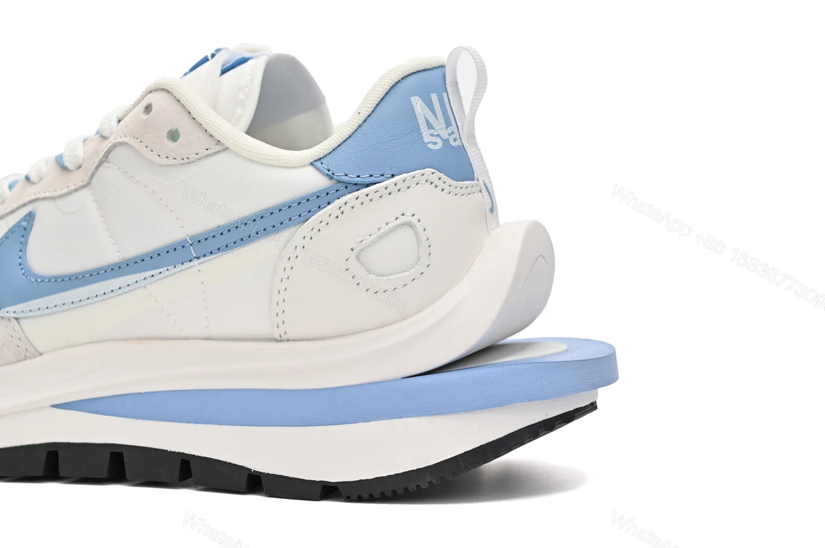 View 2 of Sacai x Nike VaporWaffle Sesame and Beige Haze Blue DD1875-112
