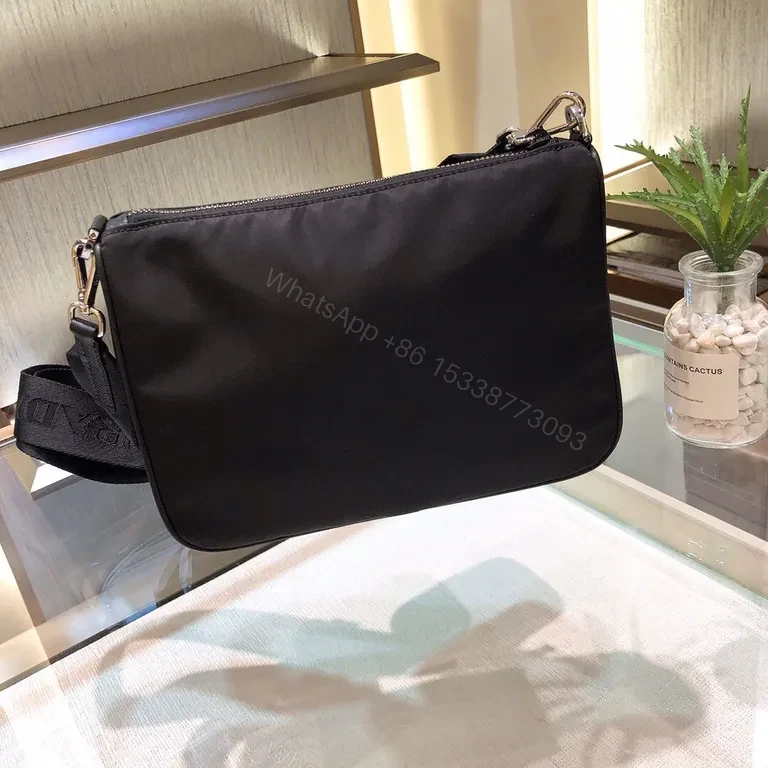 View 6 of Streamlined Prada Nylon Crossbody: 2-in-1 Belt Bag