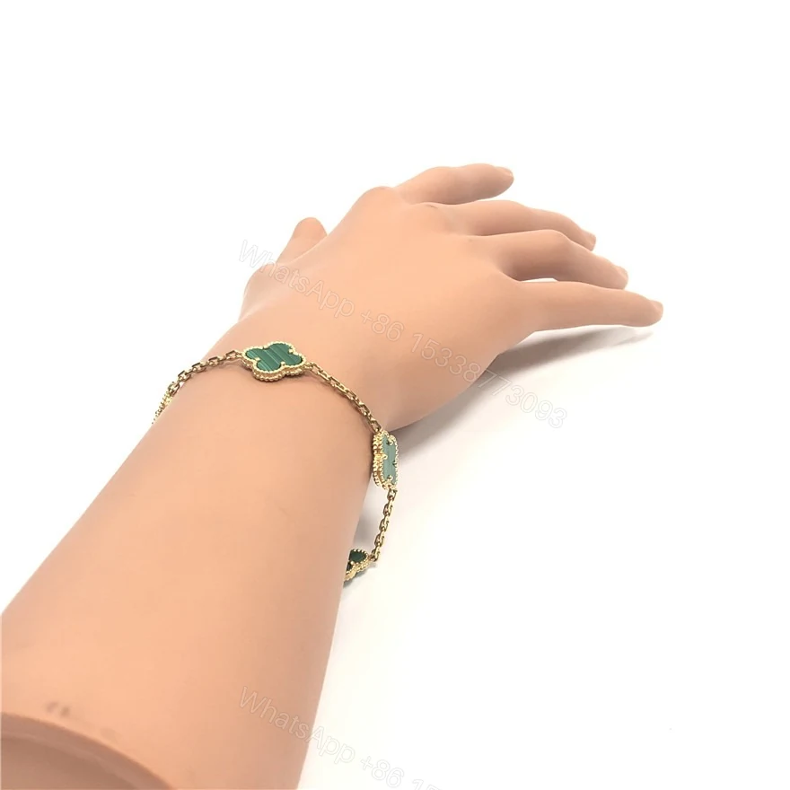 View 7 of VCA Vintage Alhambra Malachite Bracelet