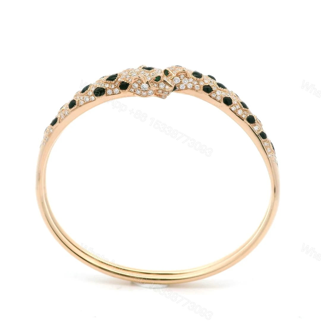 View 2 of 18K Rose Gold Small Model Panthère de Cartier Diamond Bracelet