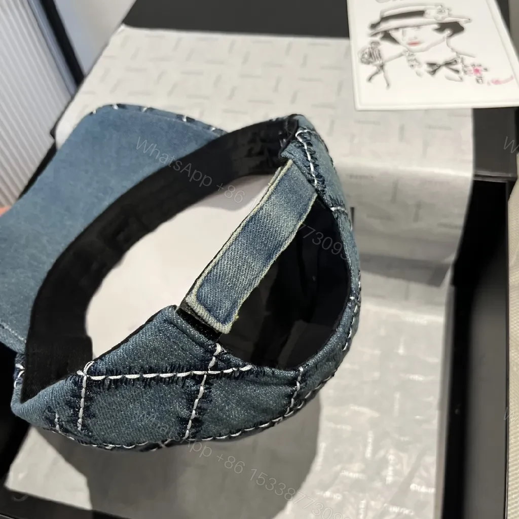 View 9 of Denim Quilted Cap: Structured Modern Streetwear