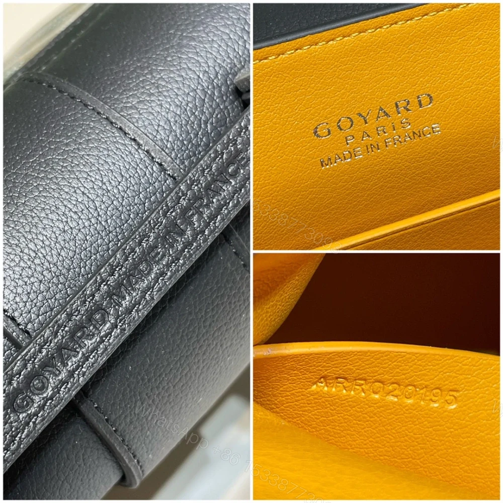 View 9 of 高仿Goyard*SAIGONM櫸木手柄單肩包黑色免檢版